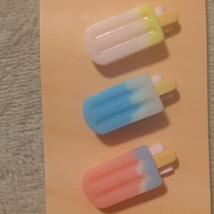 Colorful Popsicle Hair Clips
